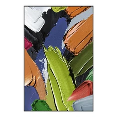 Innrammet abstrakt veggkunst